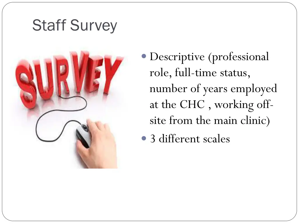 staff survey