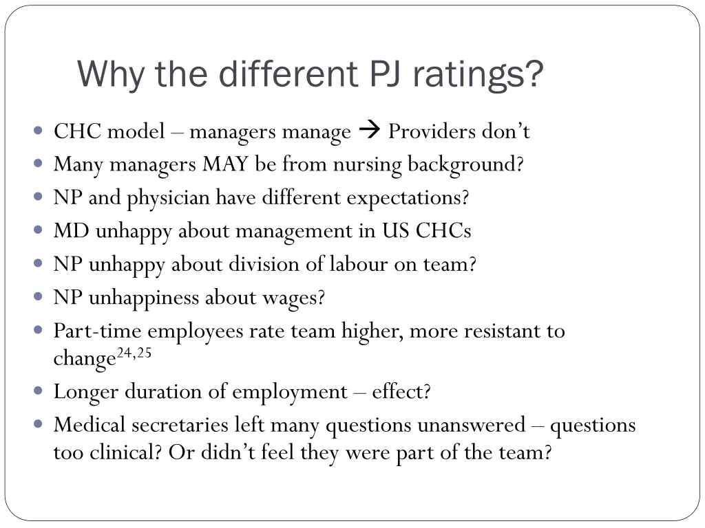 why the different pj ratings