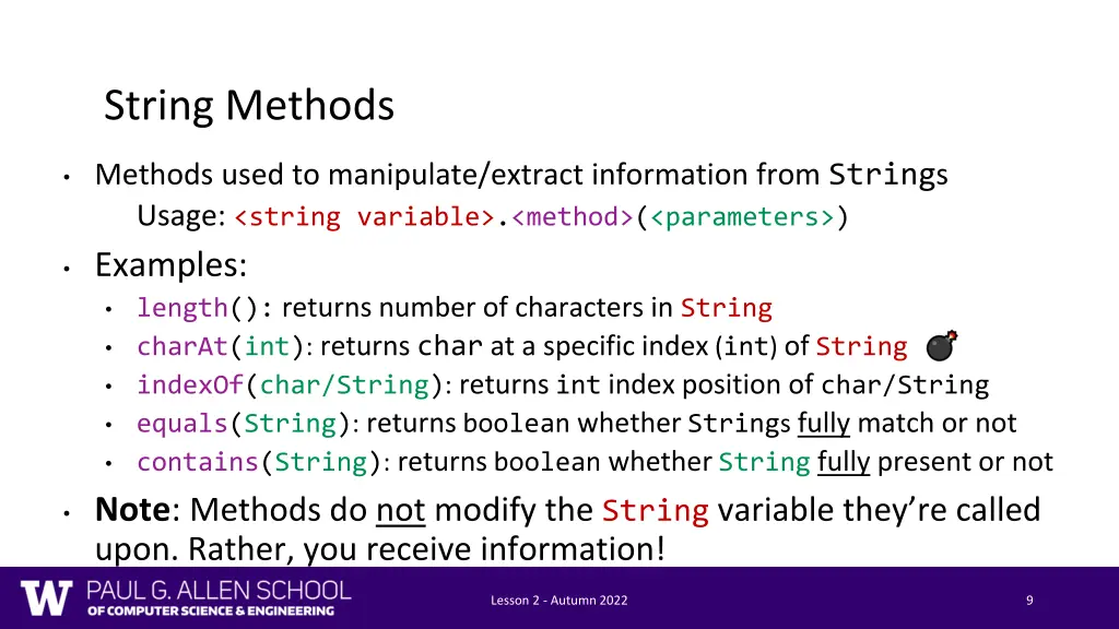 string methods