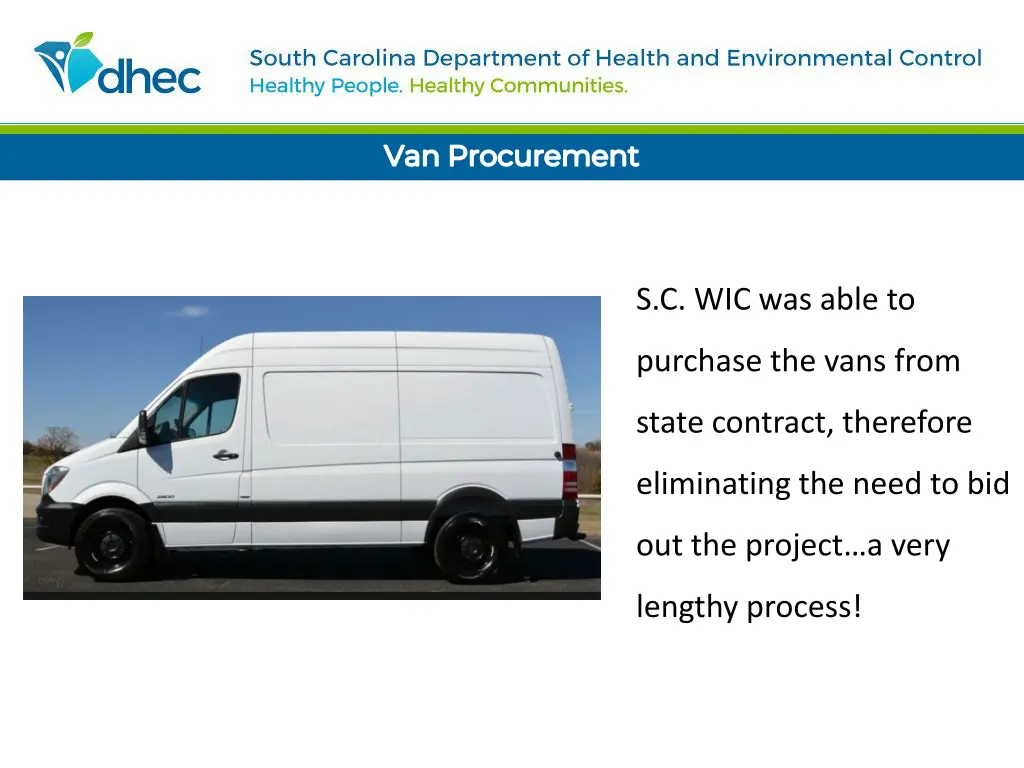 wic 101 feed your future van procurement