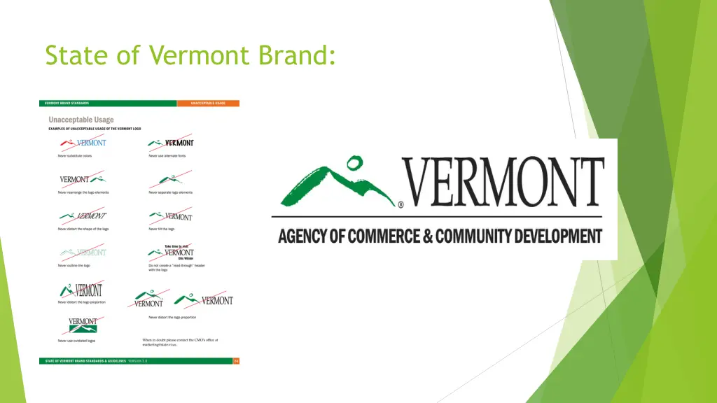 state of vermont brand