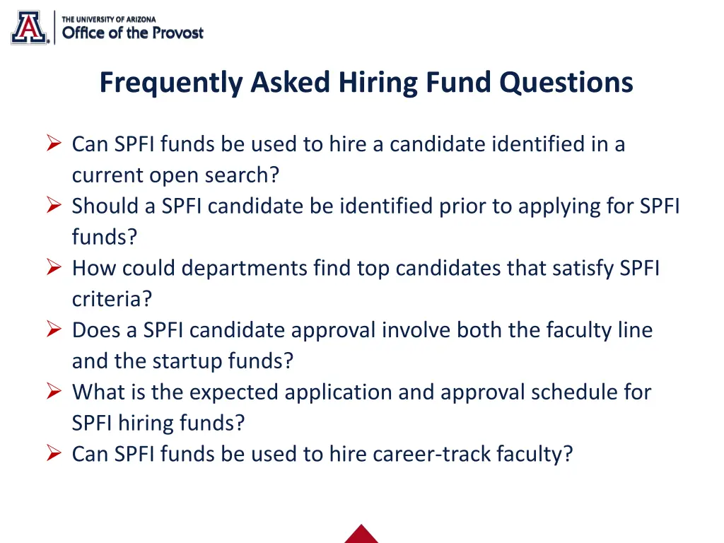 frequently asked hiring fund questions