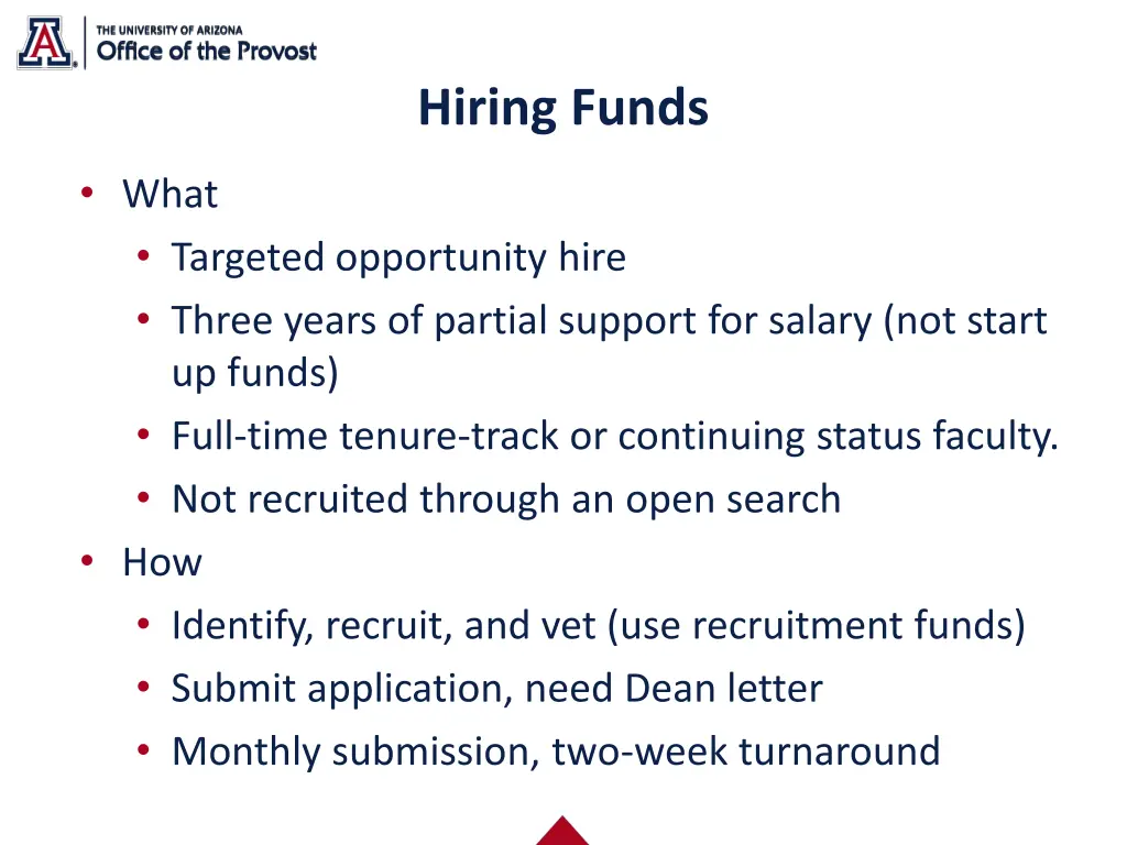 hiring funds