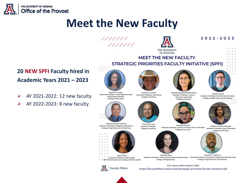 meet the new faculty