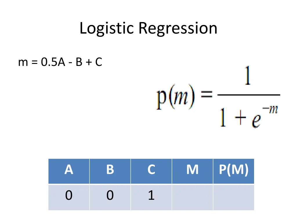 logistic regression 1