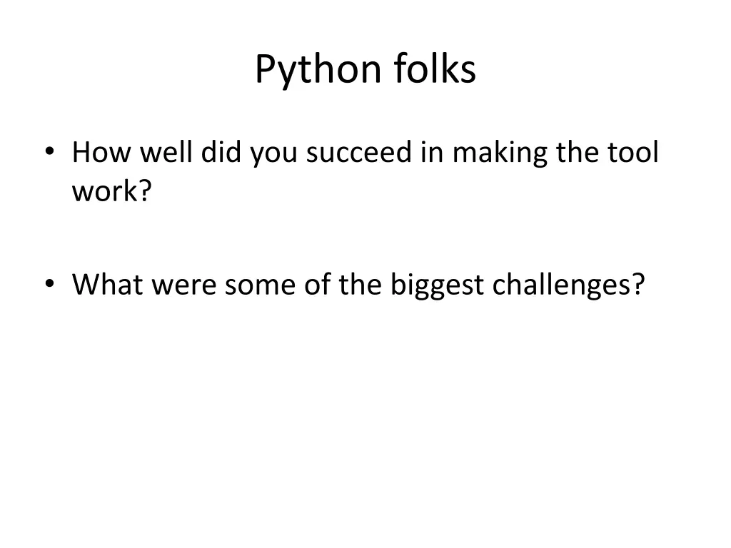 python folks