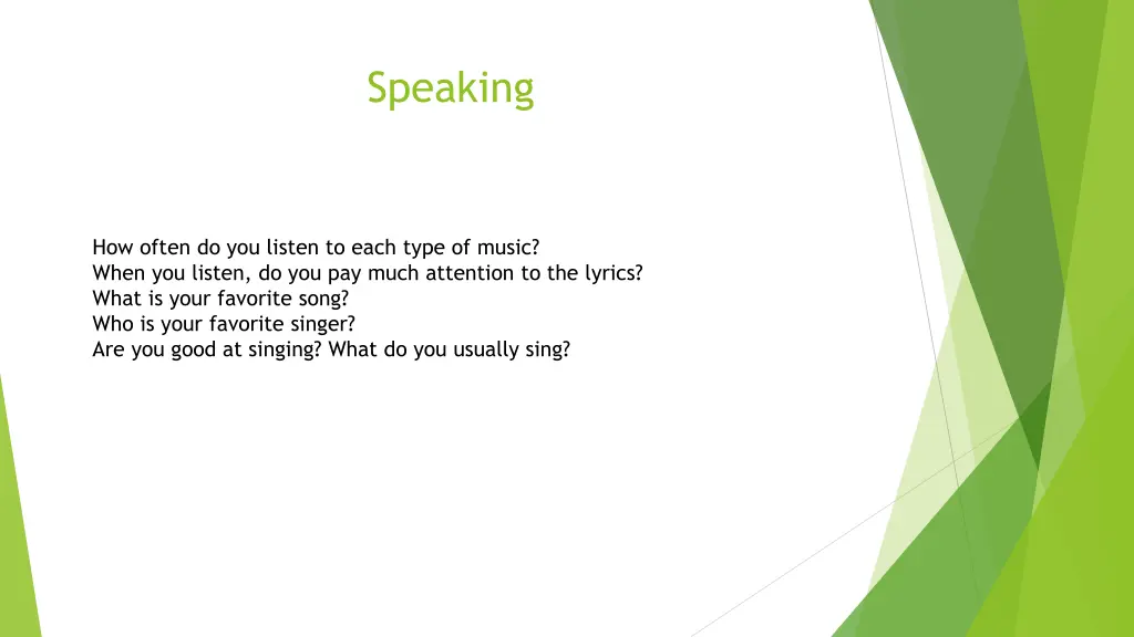 speaking 1