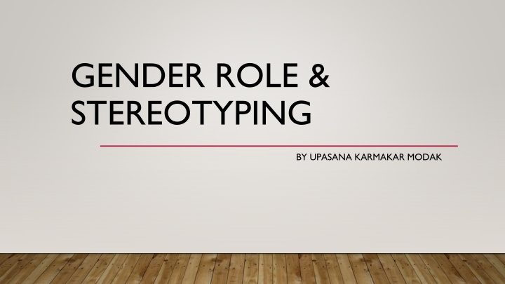 gender role stereotyping