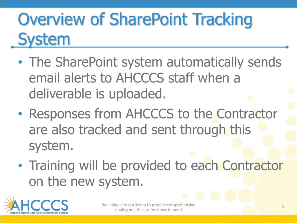 overview of sharepoint tracking system 1