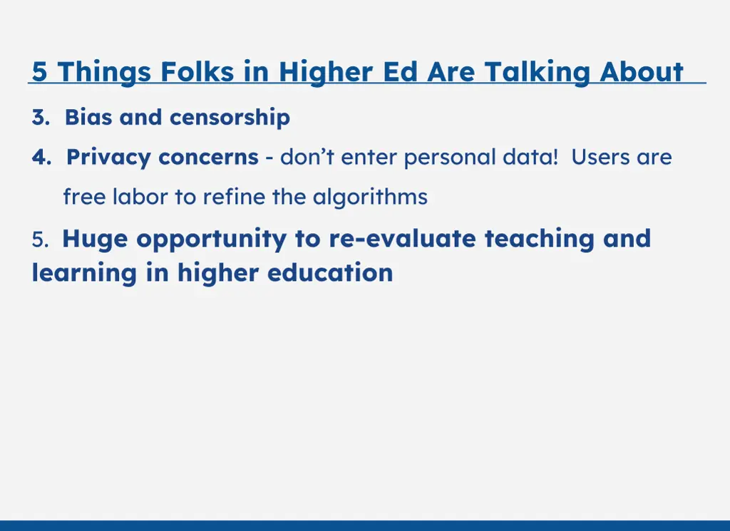 5 things folks in higher ed are talking about 1