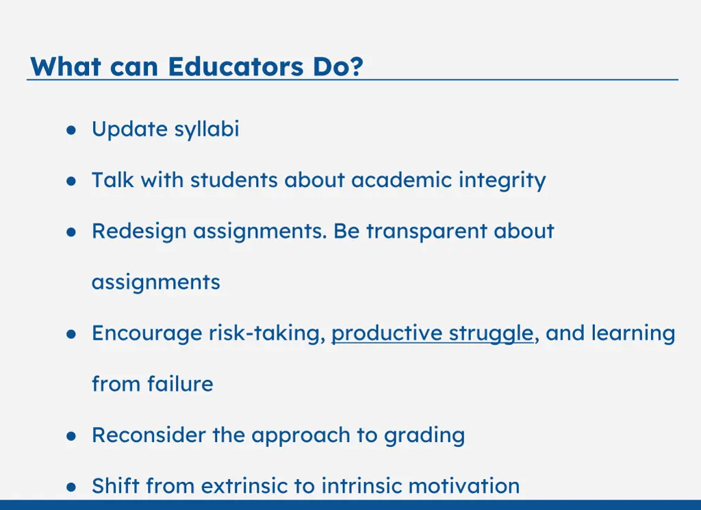 what can educators do 1