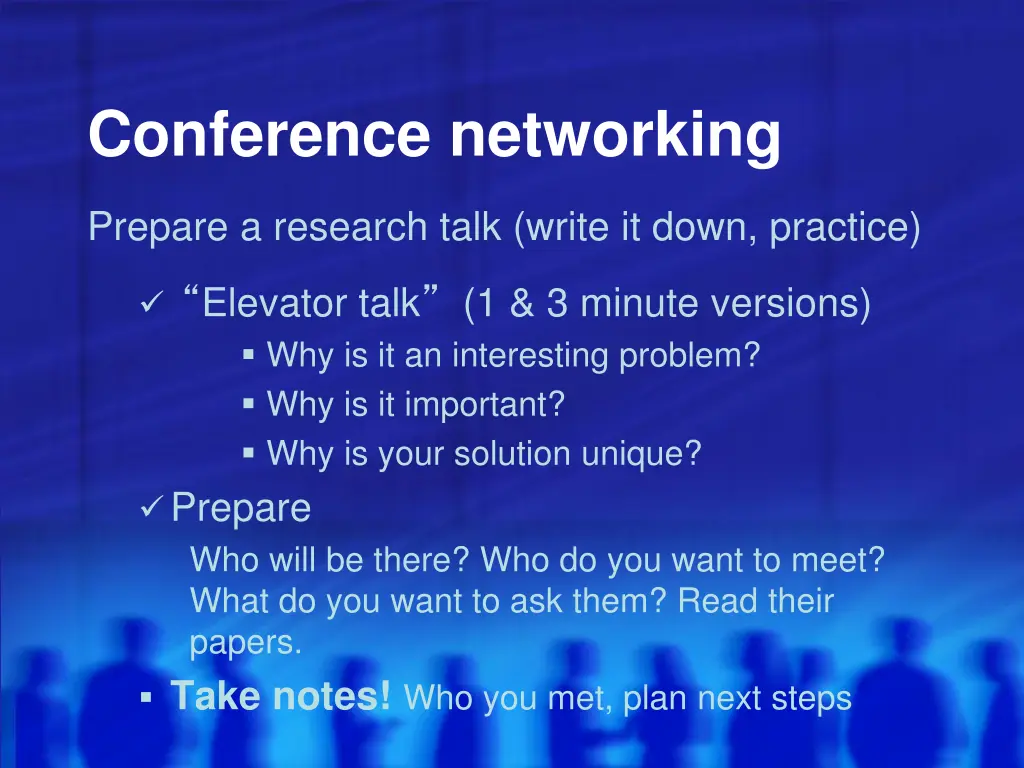 conference networking