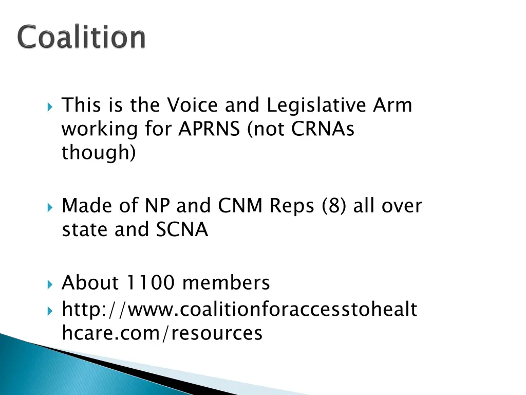 this is the voice and legislative arm working