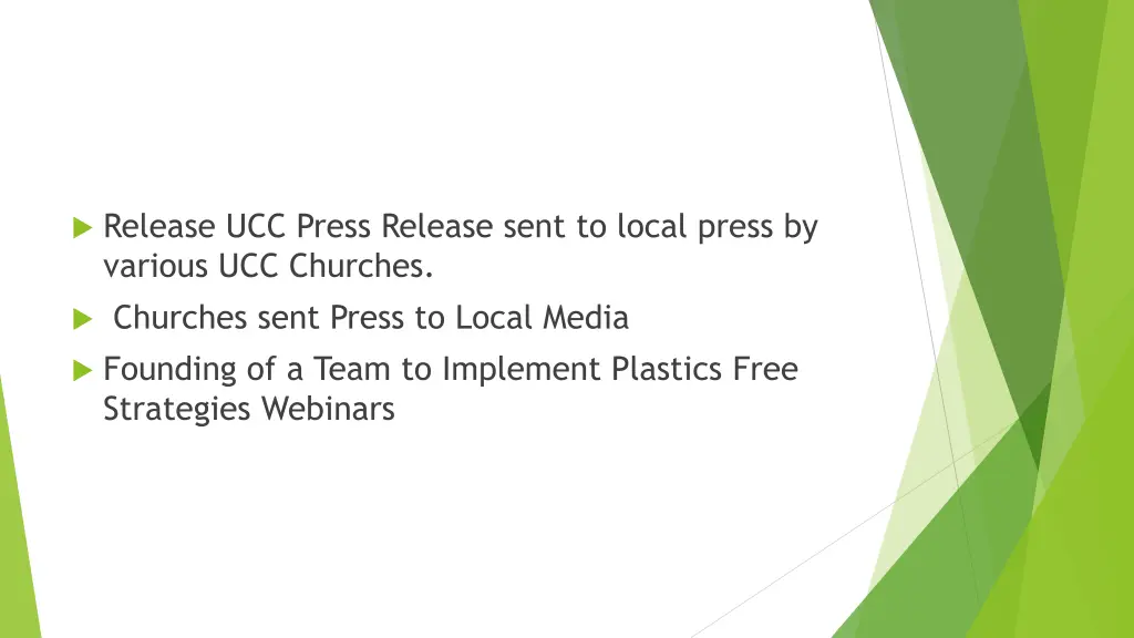 release ucc press release sent to local press