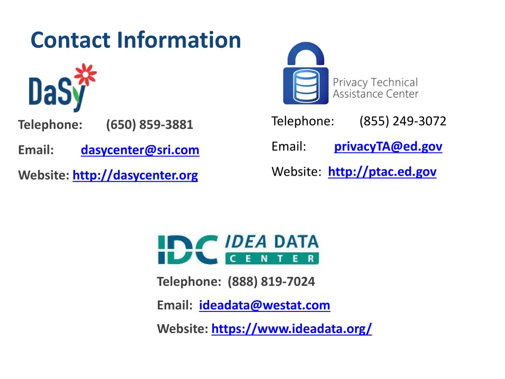 contact information