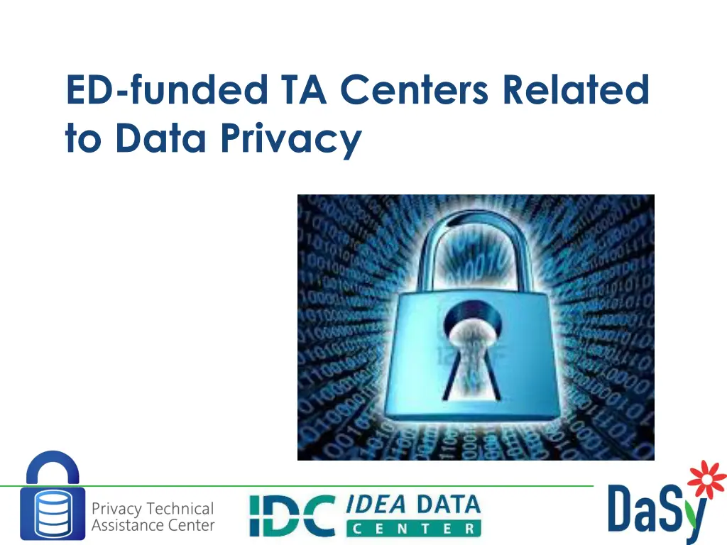 ed funded ta centers related to data privacy