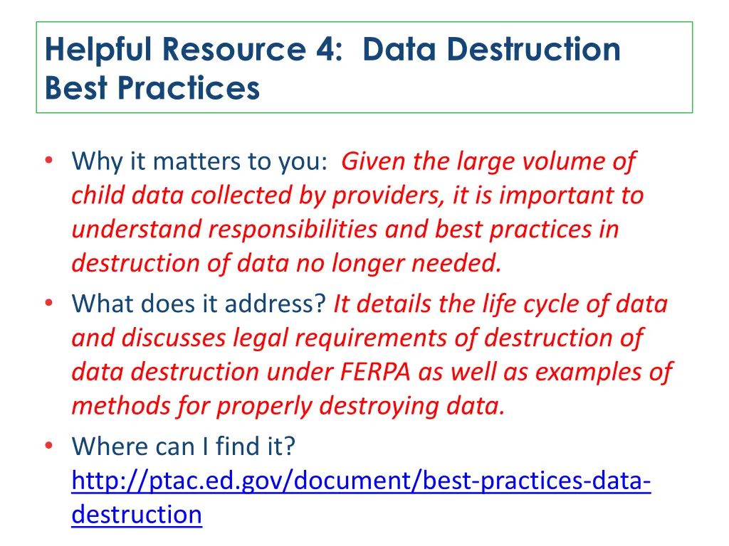 helpful resource 4 data destruction best practices