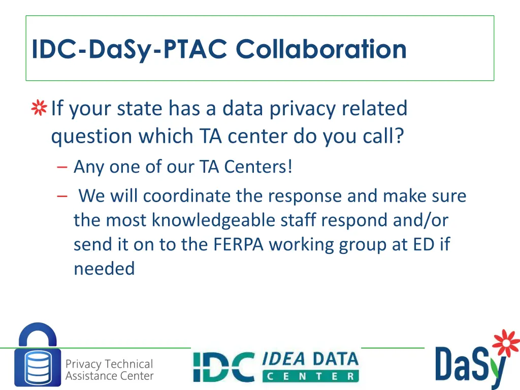 idc dasy ptac collaboration 2