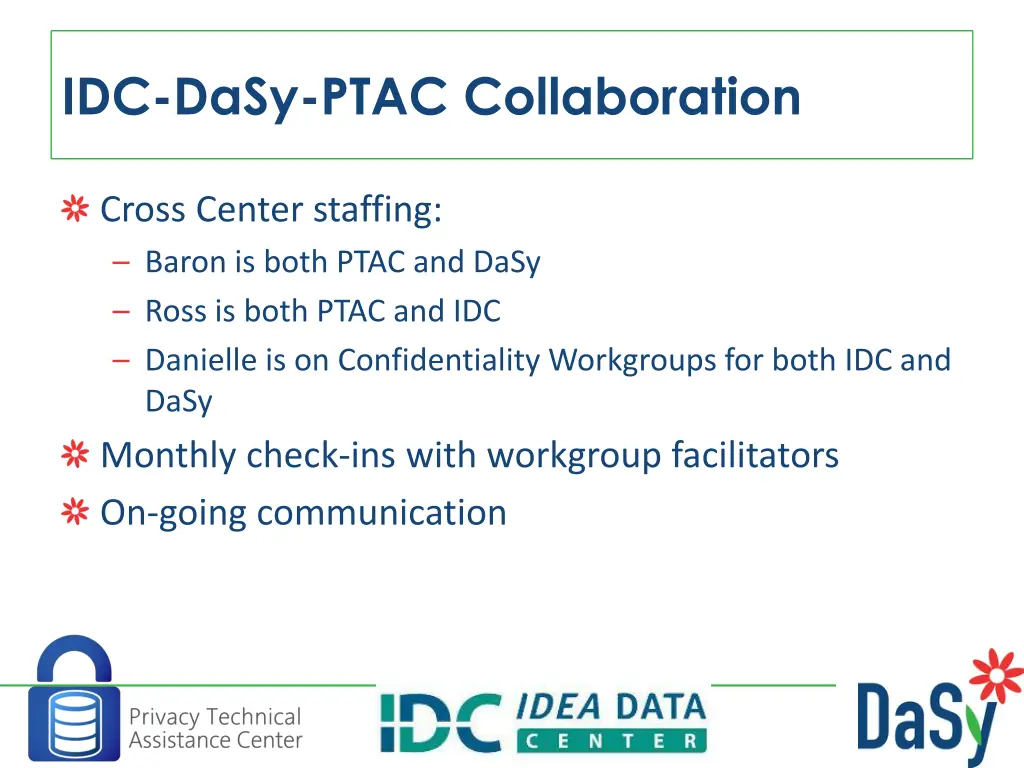 idc dasy ptac collaboration