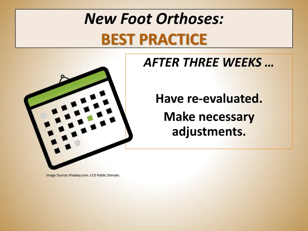 new foot orthoses best practice 4