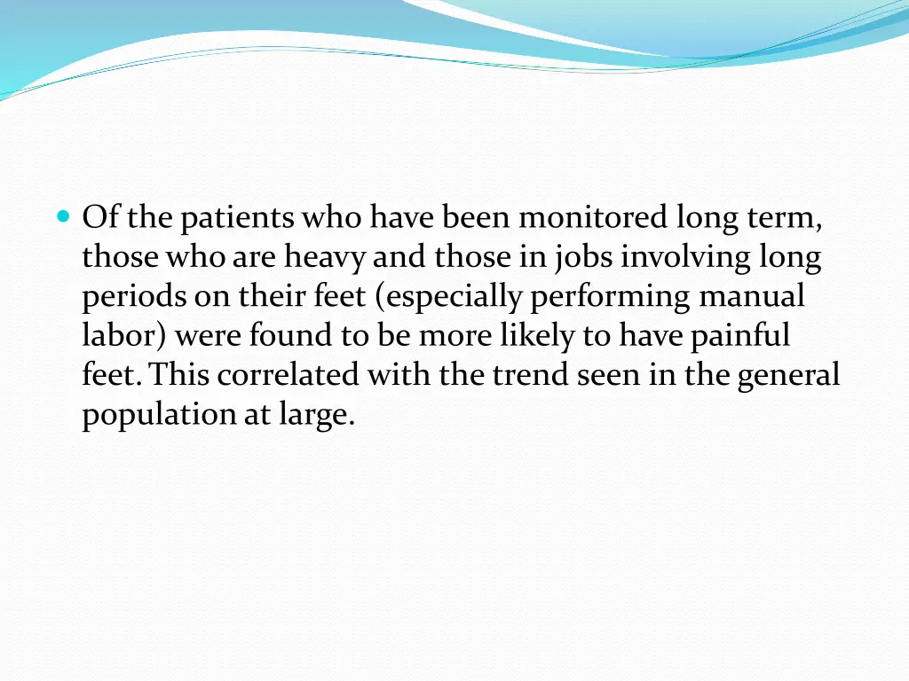 of the patients who have been monitored long term