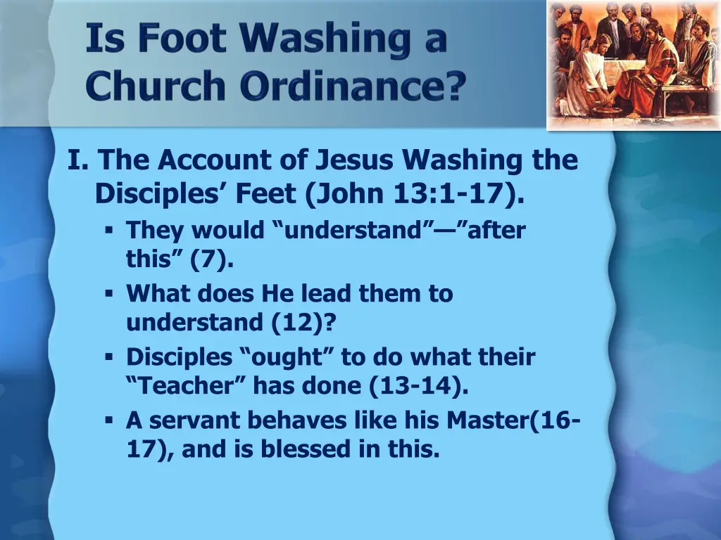 i the account of jesus washing the disciples feet 1