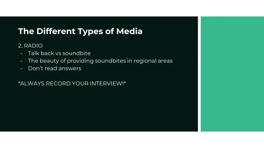 the different types of media 1