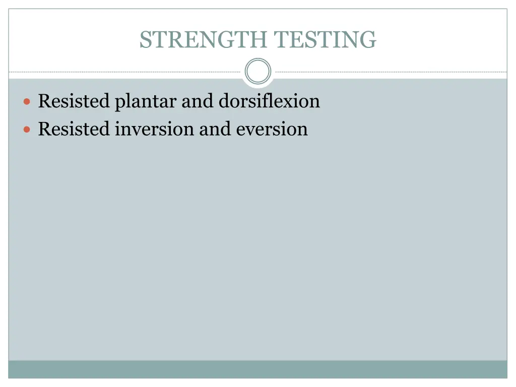 strength testing