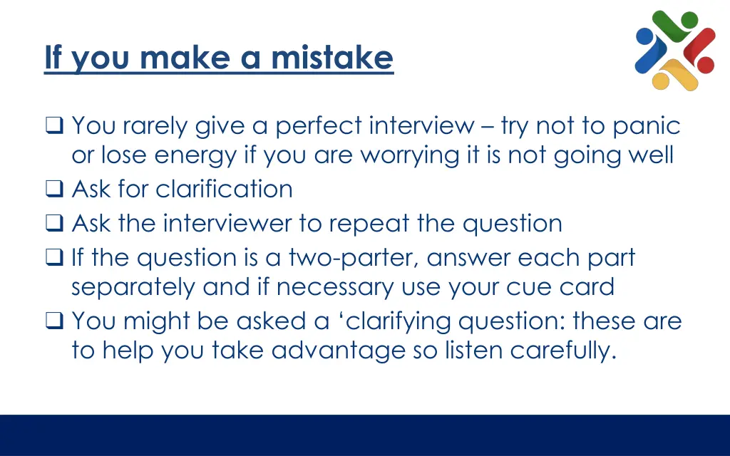 if you make a mistake