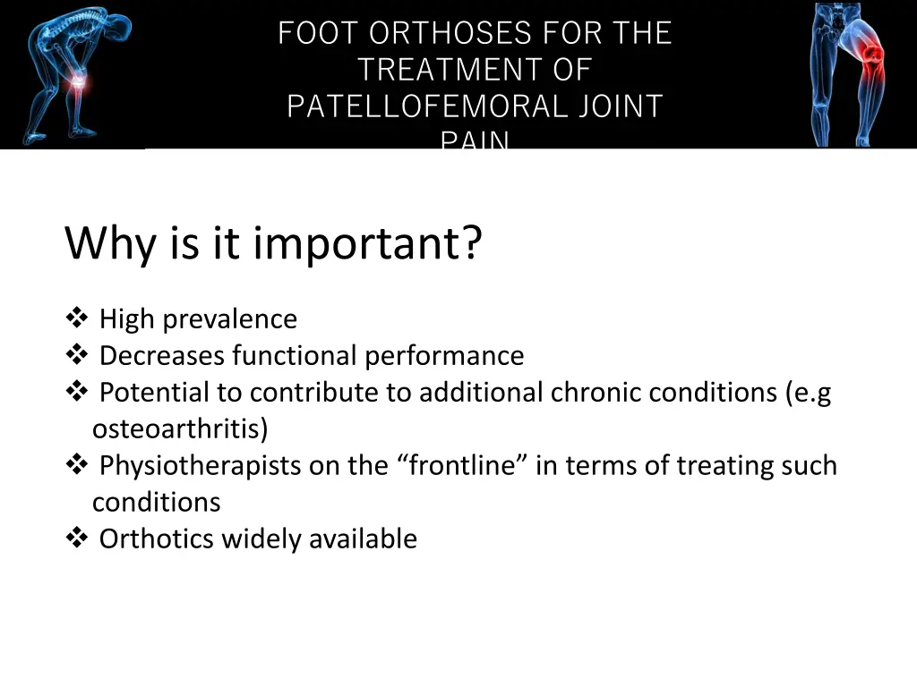 foot orthoses for the treatment of patellofemoral 5