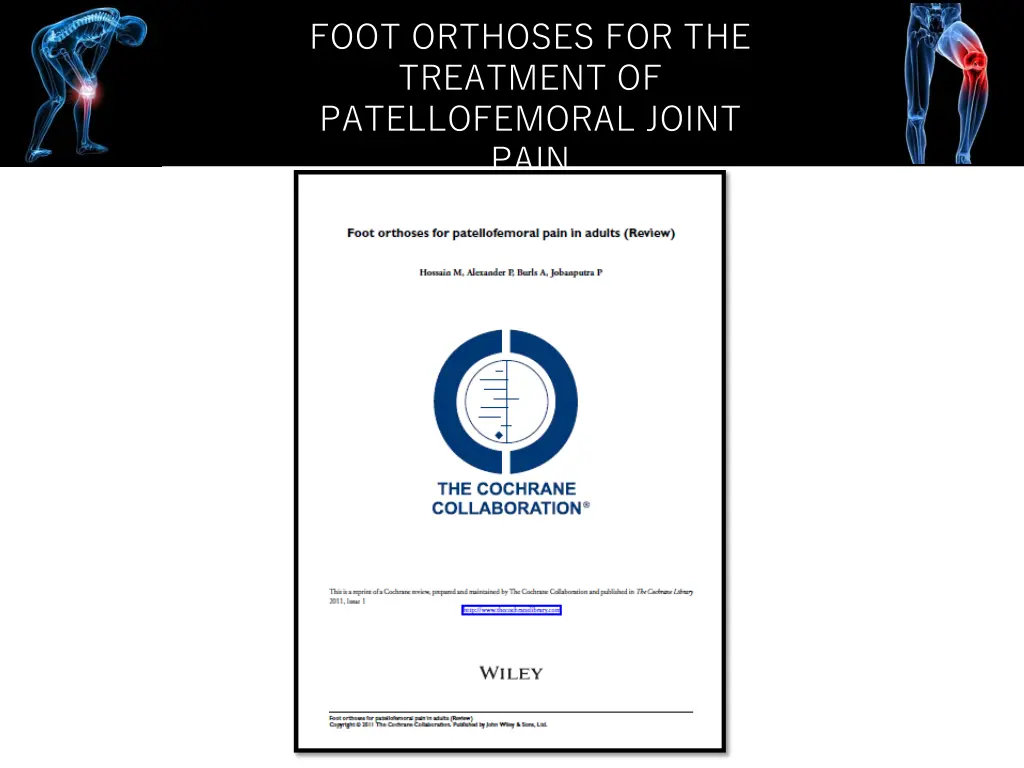 foot orthoses for the treatment of patellofemoral 7