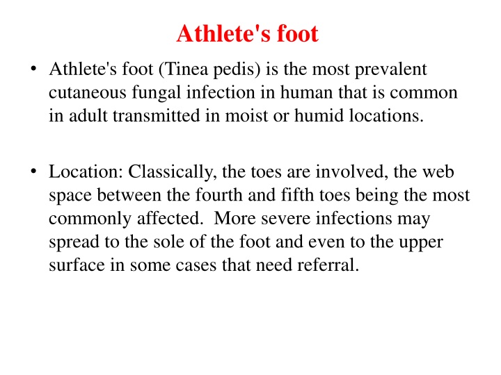 athlete s foot