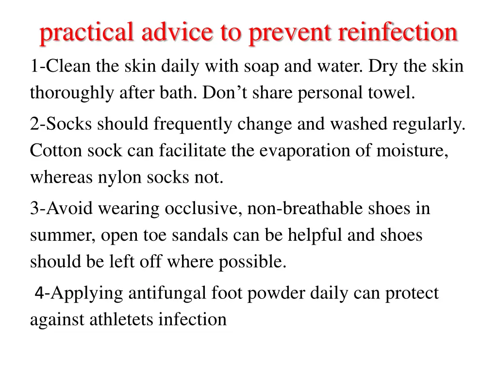 practical advice to prevent reinfection 1 clean