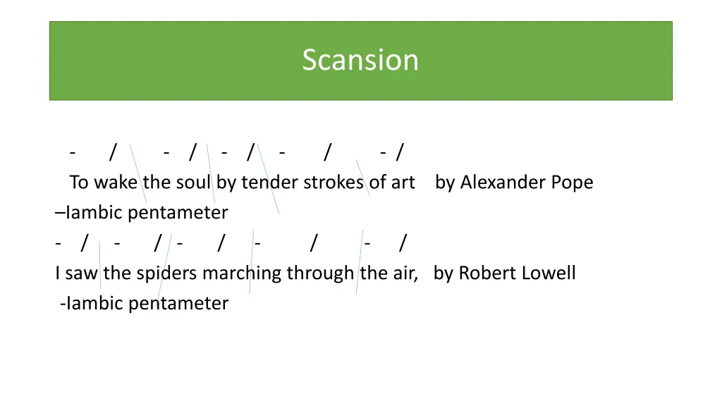 scansion