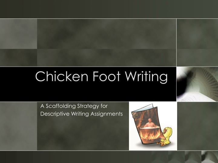 chicken foot writing