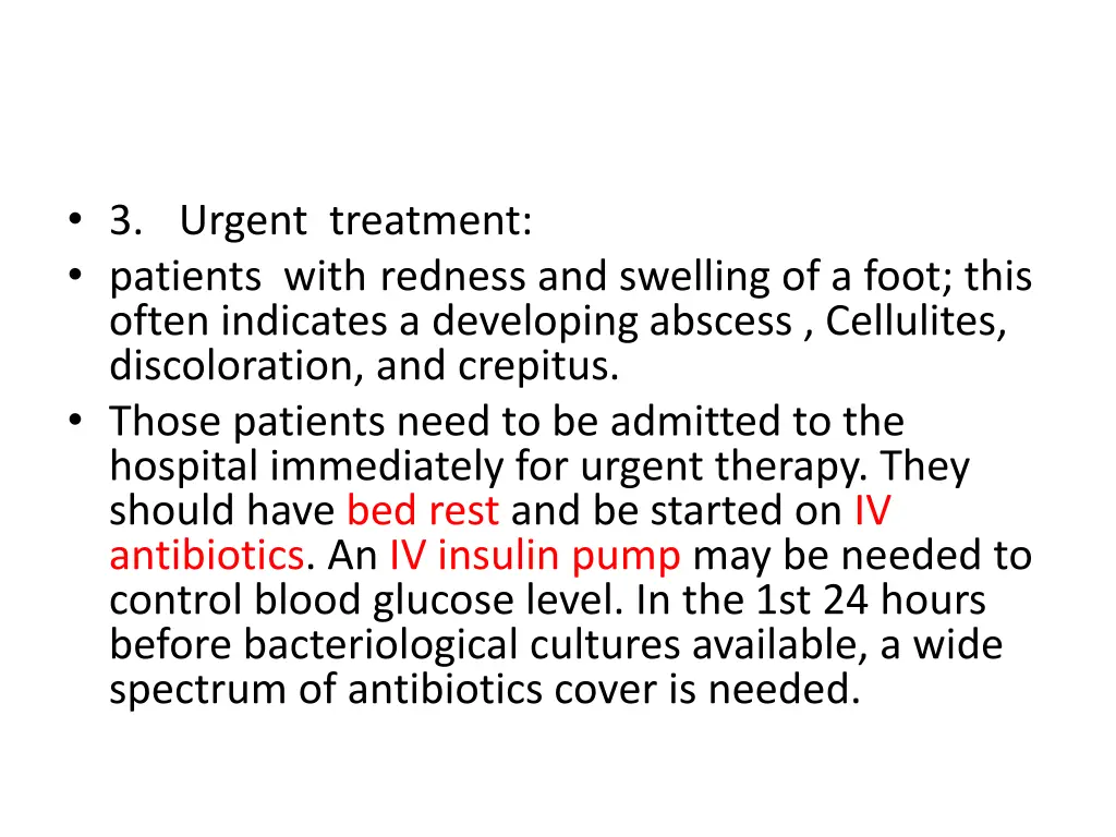 3 urgent treatment patients with redness