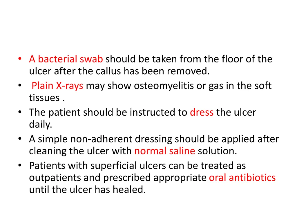 a bacterial swab should be taken from the floor