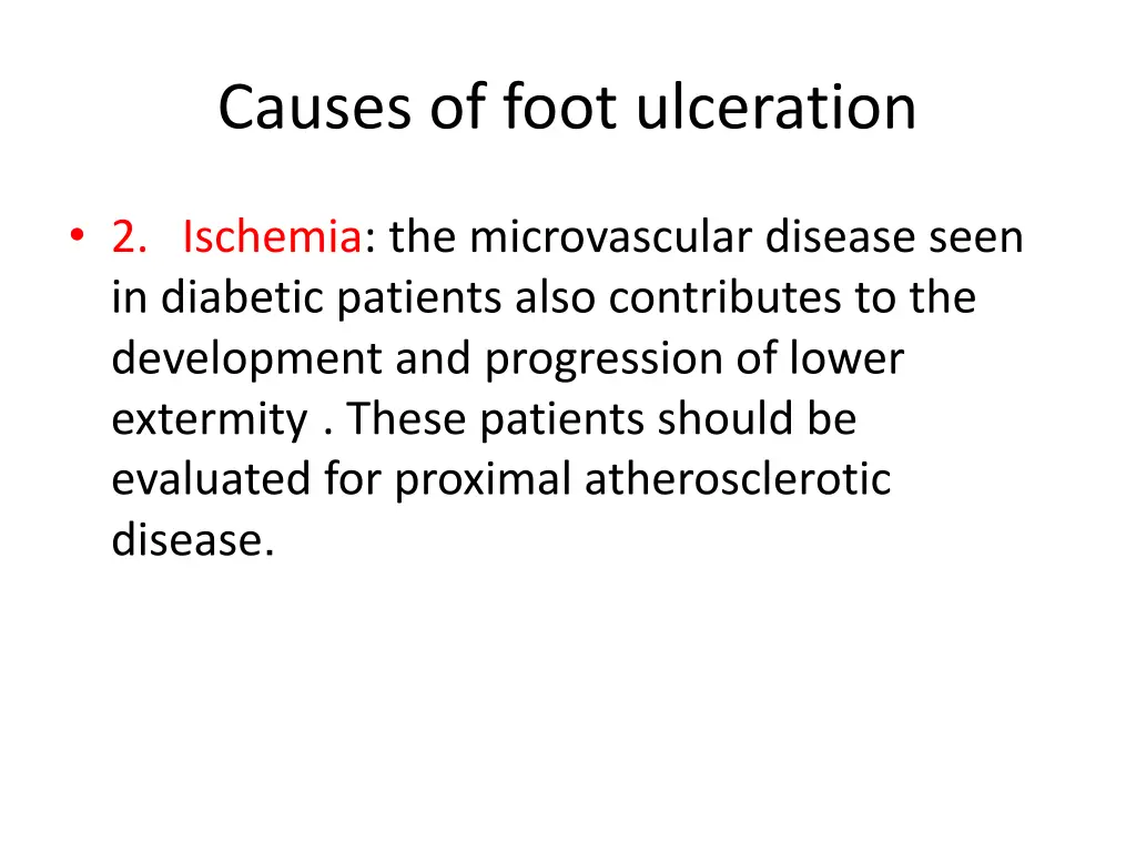 causes of foot ulceration 2