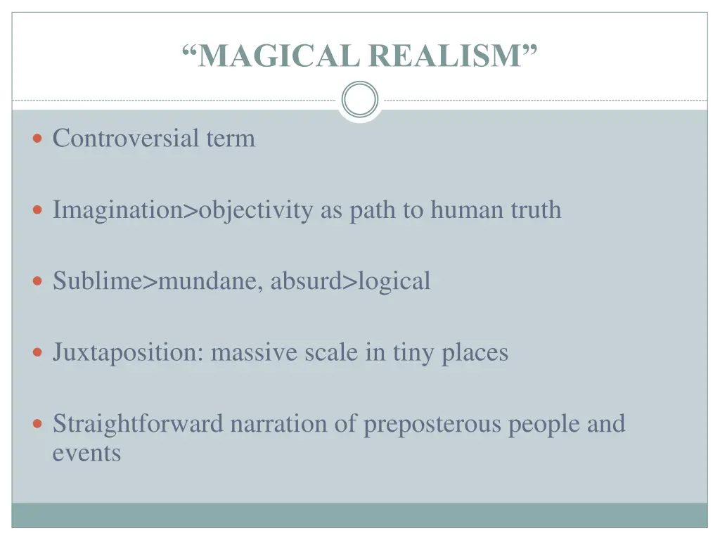 magical realism