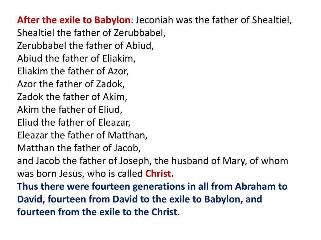 after the exile to babylon jeconiah