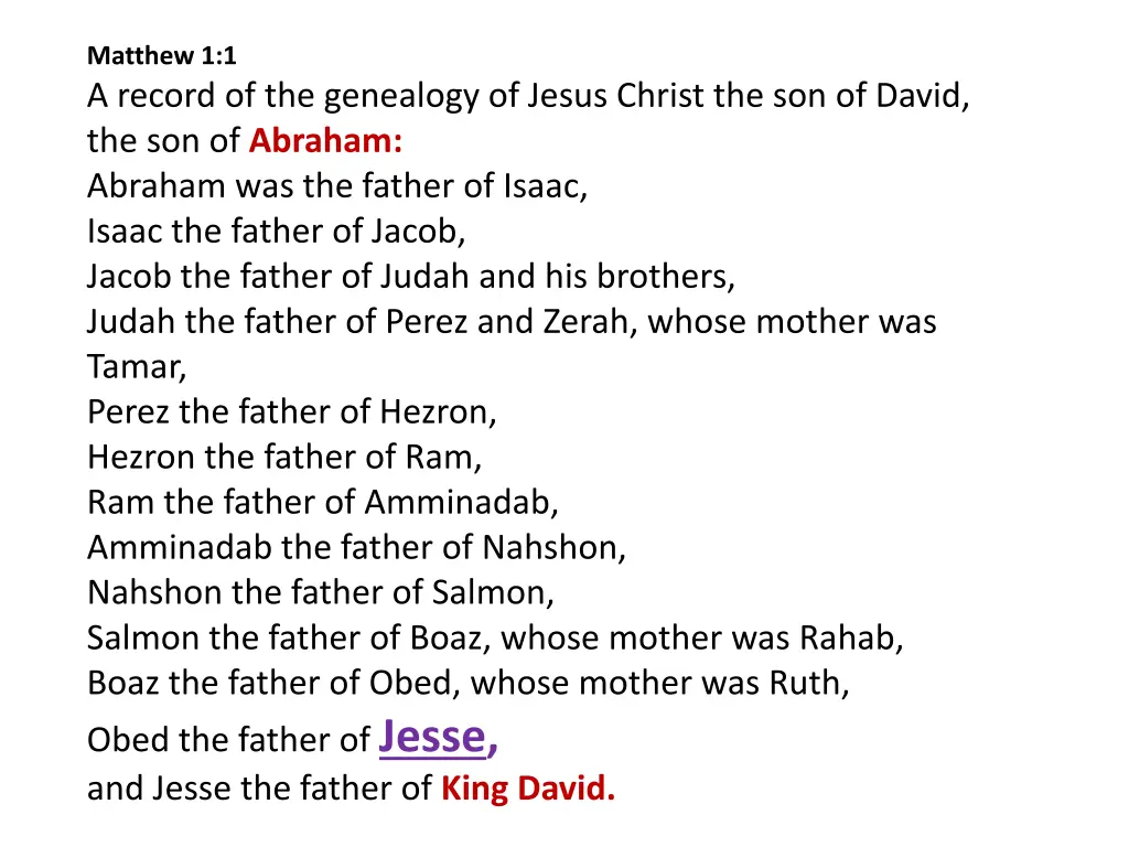 matthew 1 1 a record of the genealogy of jesus