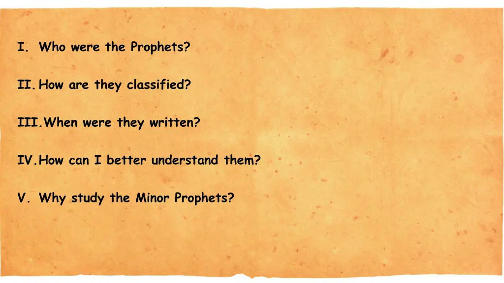 i who were the prophets