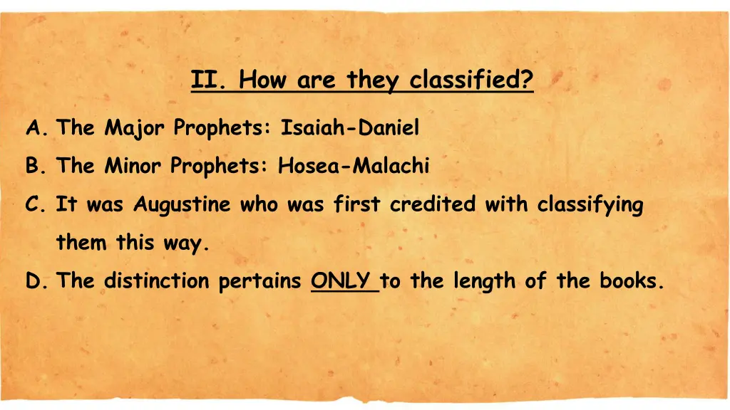 ii how are they classified