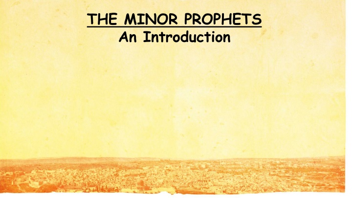 the minor prophets an introduction