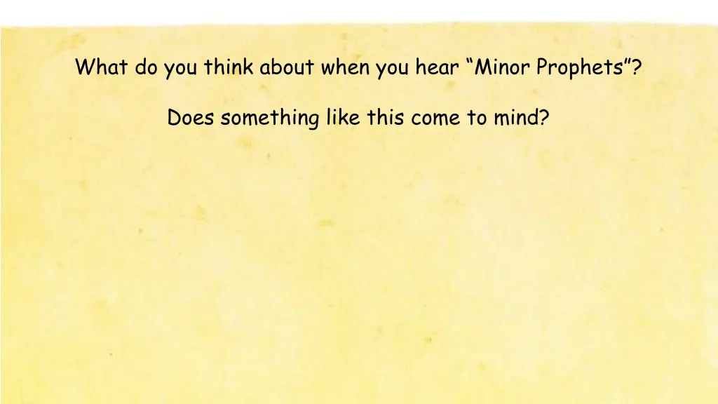 what do you think about when you hear minor