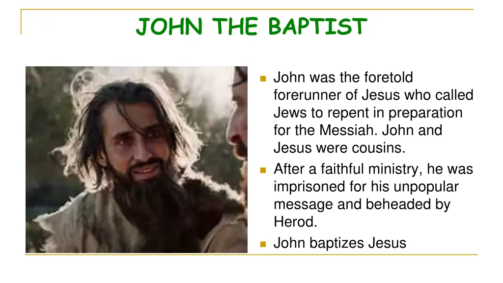 john the baptist