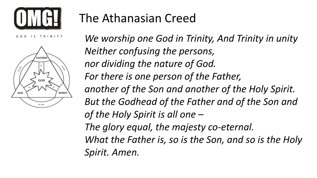 the athanasian creed