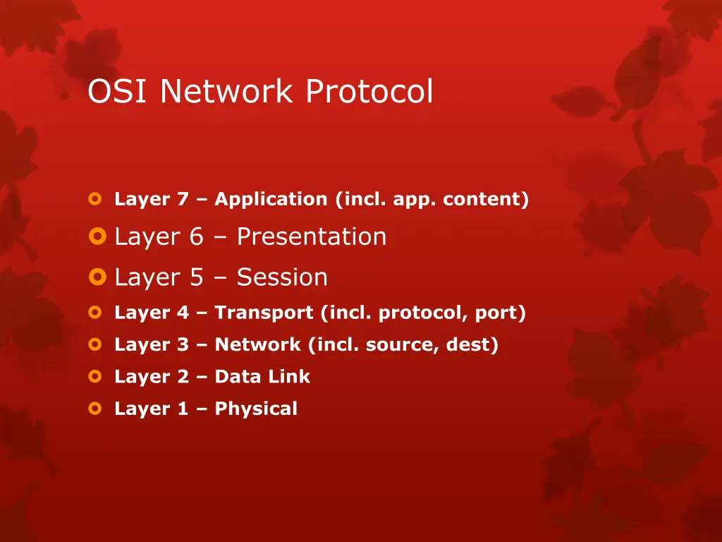 osi network protocol