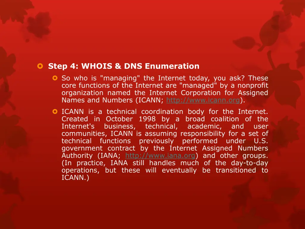 step 4 whois dns enumeration so who is managing