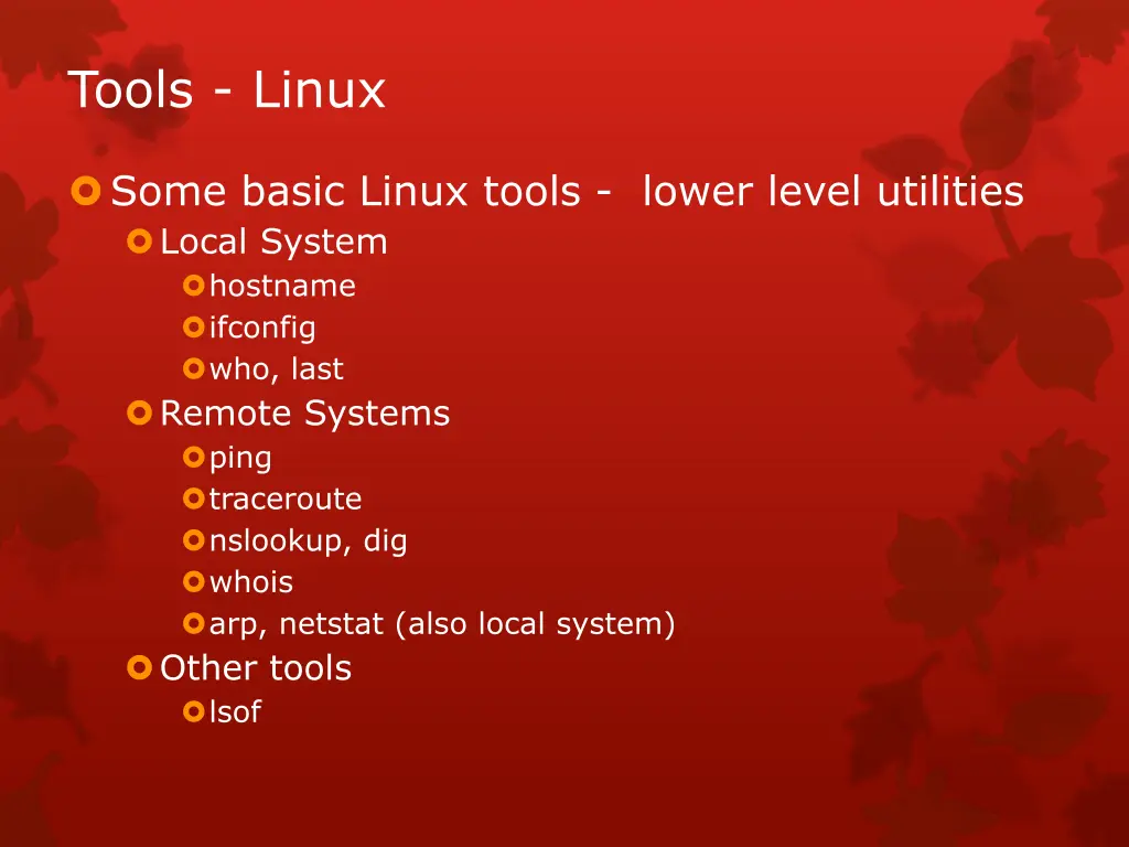 tools linux